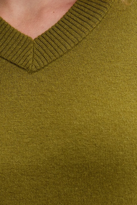 United Colors of Benetton sweter z dodatkiem wełny 102HD4032 zielony