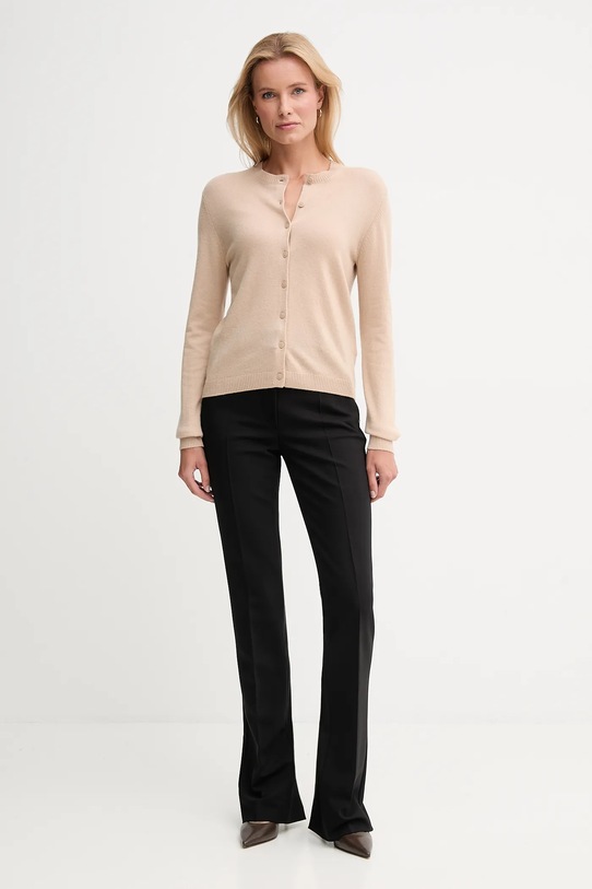 United Colors of Benetton kardigan z dodatkiem wełny 102HD502B beżowy AW25