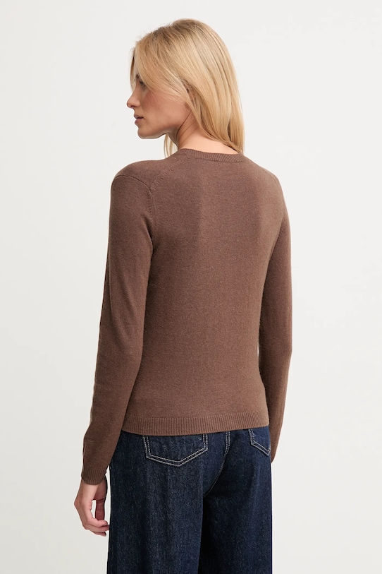 Îmbrăcăminte United Colors of Benetton cardigan din amestec de lână 102HD502B maro