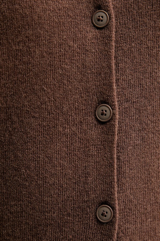 United Colors of Benetton kardigan z dodatkiem wełny 102HD502B brązowy