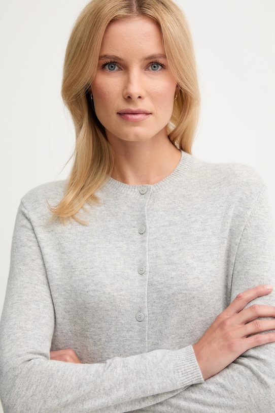 United Colors of Benetton kardigan z dodatkiem wełny szary 102HD502B