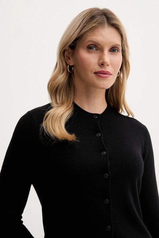 United Colors of Benetton kardigan z dodatkiem wełny czarny 102HD502B