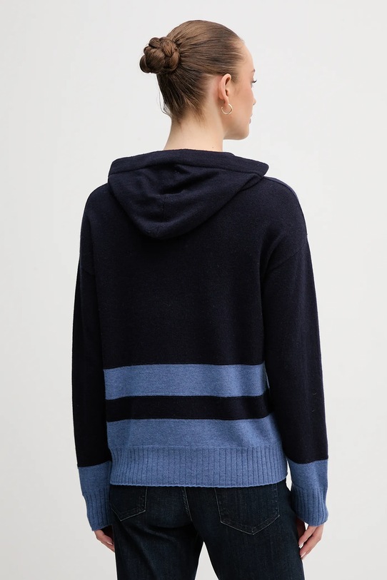 Oblačila Pulover z dodatkom volne United Colors of Benetton 102HE203V mornarsko modra