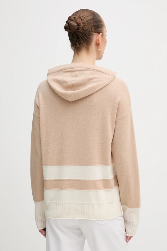 Odzież United Colors of Benetton sweter z dodatkiem wełny 102HE203V beżowy