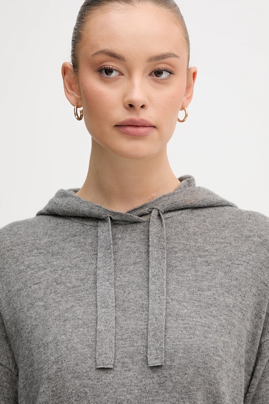 United Colors of Benetton pulover din amestec de lână gri 102HE203V