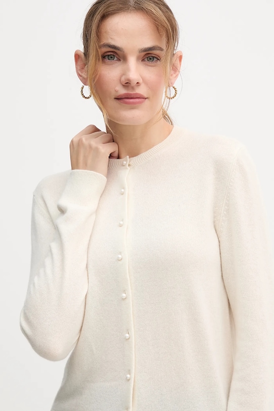 United Colors of Benetton kardigan kaszmirowy beżowy 1033D502A