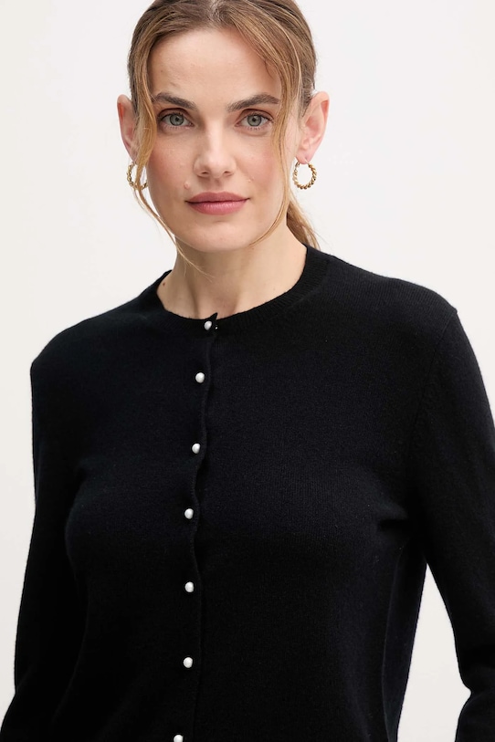 United Colors of Benetton cardigan din cașmir negru 1033D502A