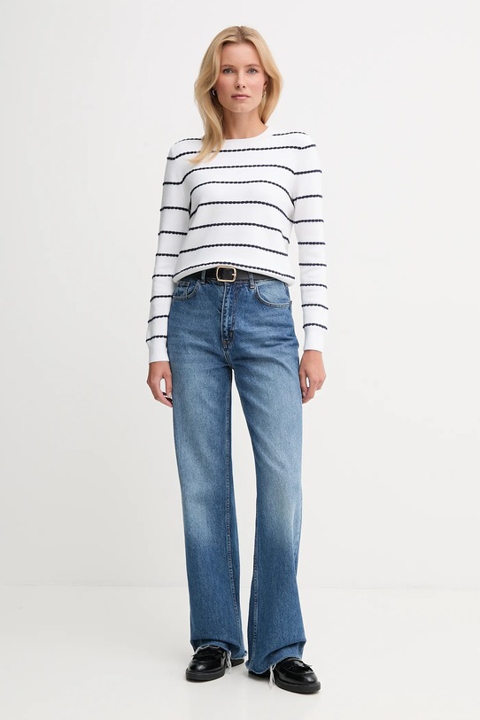 United Colors of Benetton sweter 104ME10EB biały AW25