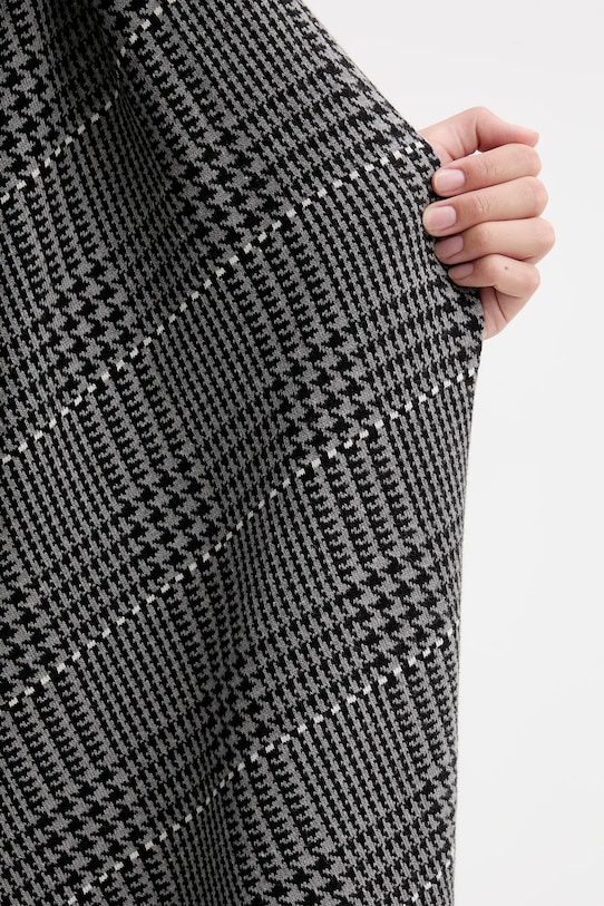 United Colors of Benetton poncho z dodatkiem wełny dwustronny 112HEU01N szary