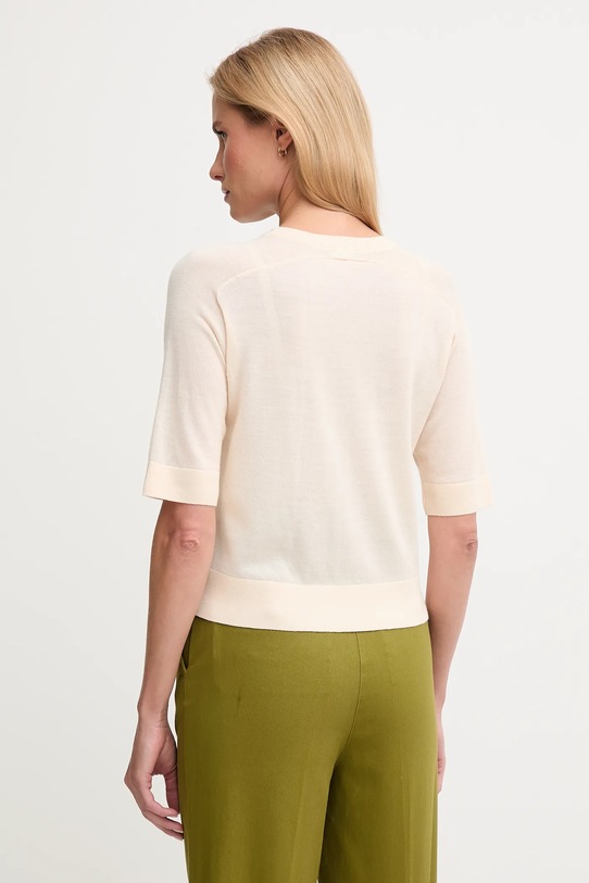 Odzież United Colors of Benetton sweter wełniany 11AHD10E6 beżowy