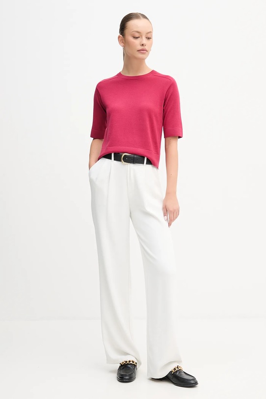 Μάλλινο πουλόβερ United Colors of Benetton 11AHD10E6 ροζ AW25