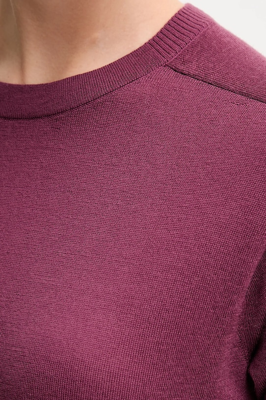 United Colors of Benetton sweter wełniany 11AHD10E6 fioletowy