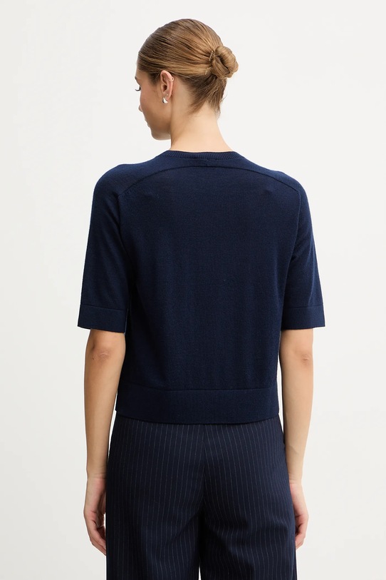 Odzież United Colors of Benetton sweter wełniany 11AHD10E6 granatowy