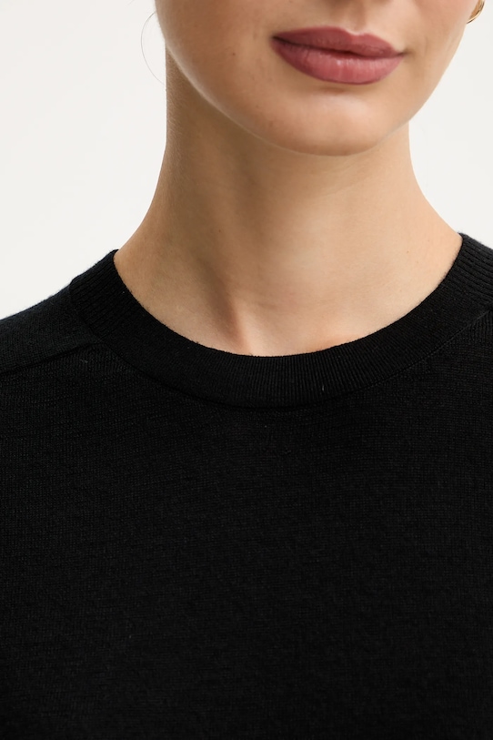 United Colors of Benetton sweter wełniany 11AHD10E6 czarny