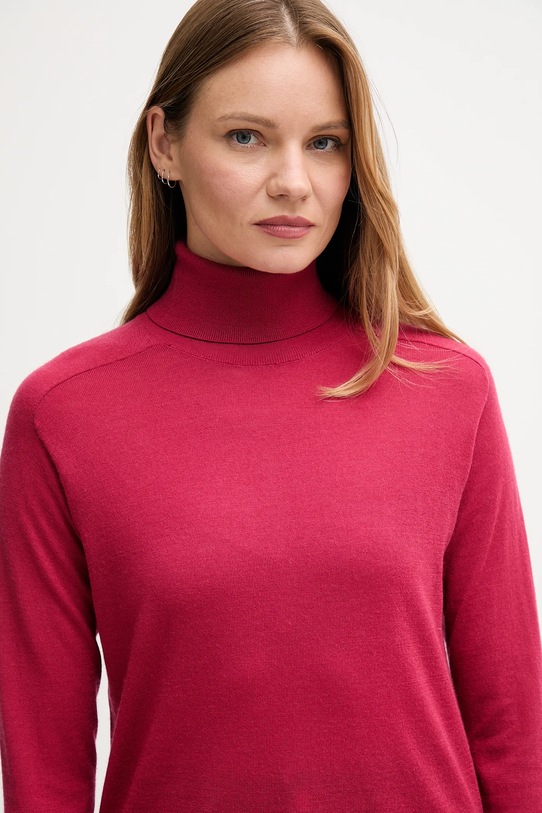 Vlnený sveter United Colors of Benetton ružová 11AHD203Y