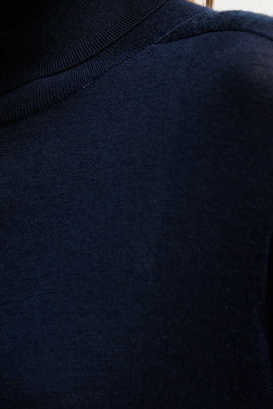 Шерстяной свитер United Colors of Benetton 11AHD203Y тёмно-синий