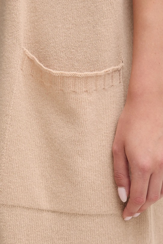 United Colors of Benetton kardigan z dodatkiem wełny 122HD6051 beżowy