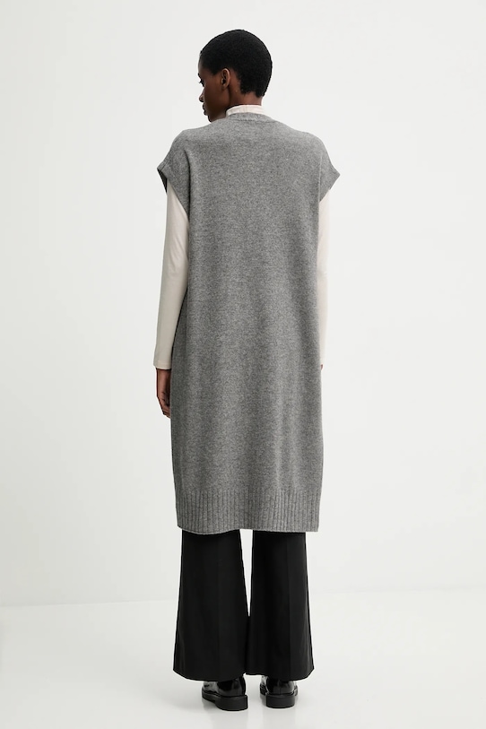 Odzież United Colors of Benetton kardigan z dodatkiem wełny 122HD6051 szary