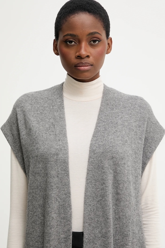 United Colors of Benetton kardigan z dodatkiem wełny szary 122HD6051