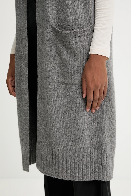 United Colors of Benetton kardigan z dodatkiem wełny 122HD6051 szary