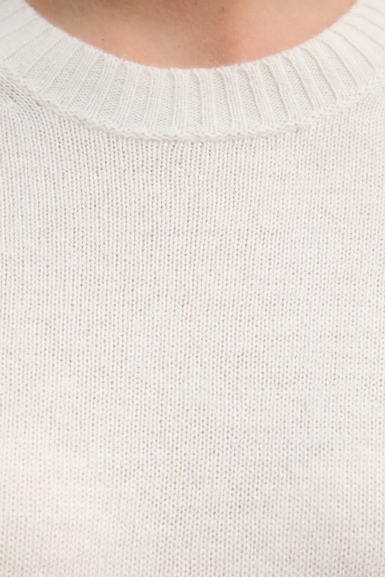 United Colors of Benetton sweter z dodatkiem wełny 1244D10BC beżowy