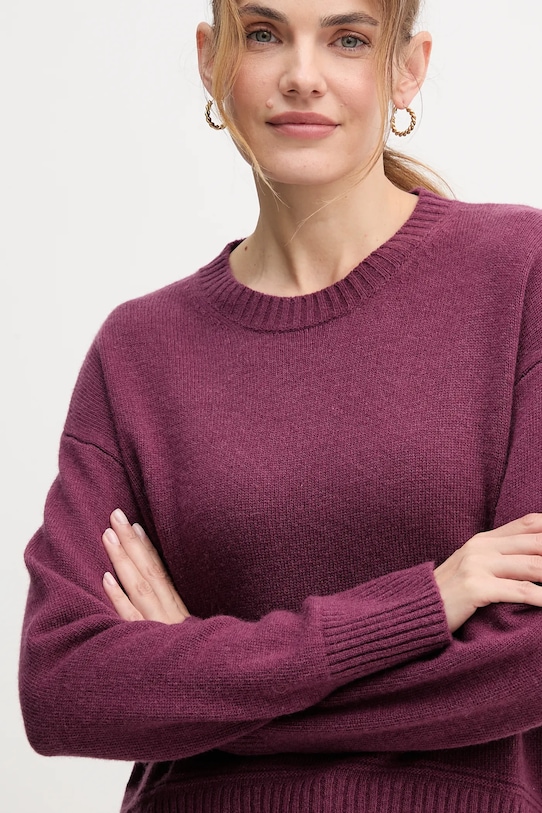 Свитер с добавлением шерсти United Colors of Benetton фиолетовой 1244D10BC