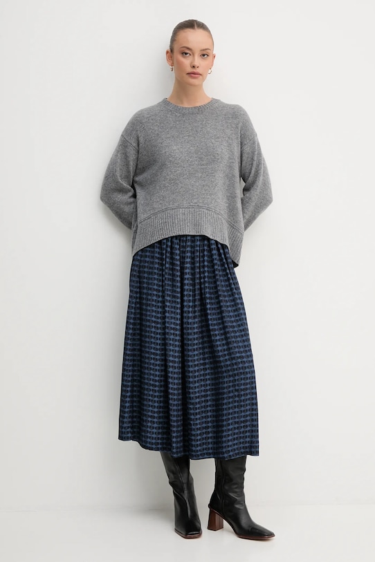 United Colors of Benetton sweter z dodatkiem wełny 1244D10BC szary AW25