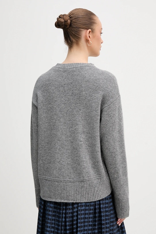 Odzież United Colors of Benetton sweter z dodatkiem wełny 1244D10BC szary