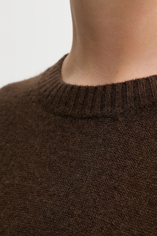 United Colors of Benetton sweter z dodatkiem wełny 1244D10BC brązowy