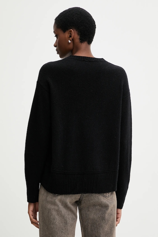 Odzież United Colors of Benetton sweter z dodatkiem wełny 1244D10BC czarny