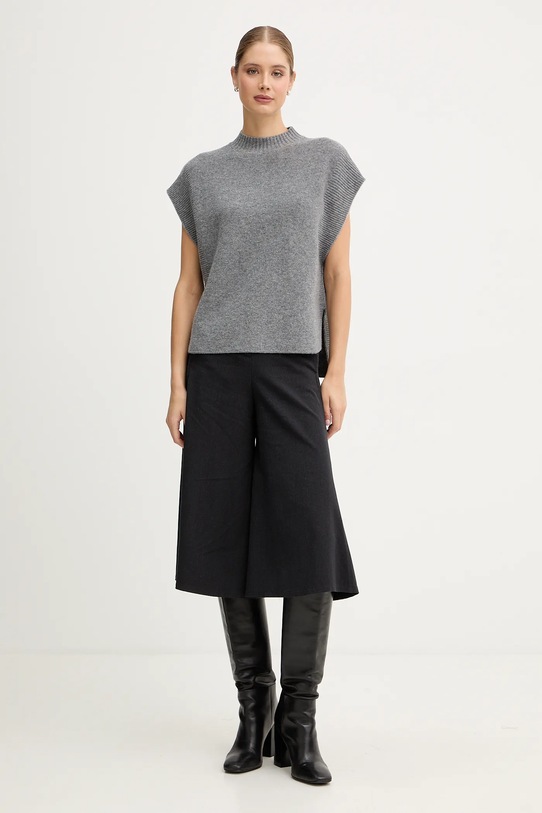 United Colors of Benetton kamizelka z dodatkiem wełny 1244D10EF szary AW25