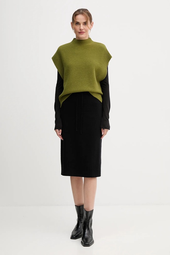 Жилет с добавлением шерсти United Colors of Benetton 1244D10EF зелёный AW25