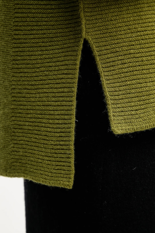 United Colors of Benetton kamizelka z dodatkiem wełny 1244D10EF zielony