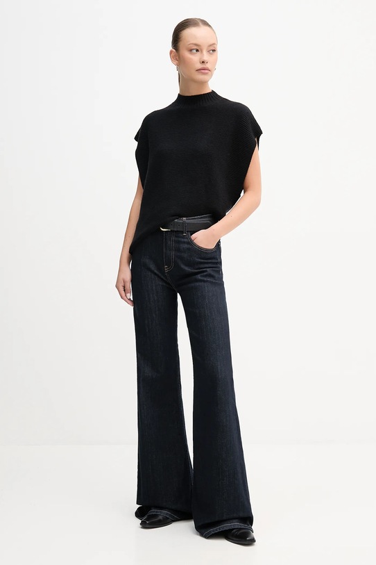 Жилет с добавлением шерсти United Colors of Benetton 1244D10EF чёрный AW25