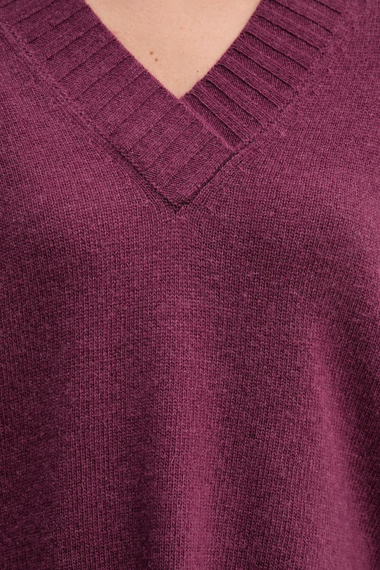 Svetr s příměsí vlny United Colors of Benetton 1244D403A fialová