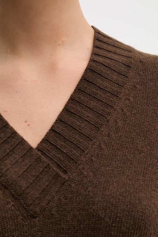 United Colors of Benetton sweter z dodatkiem wełny 1244D403A zielony