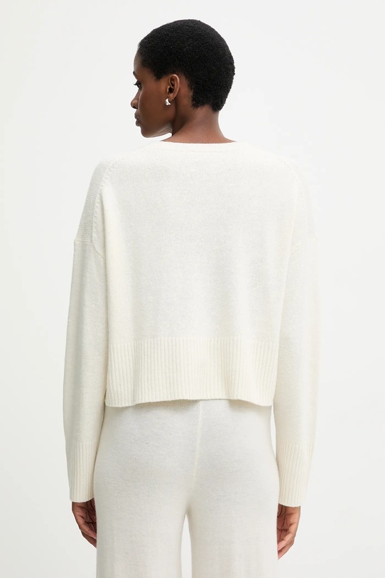 Odzież United Colors of Benetton sweter z dodatkiem wełny 126WD10E4 beżowy