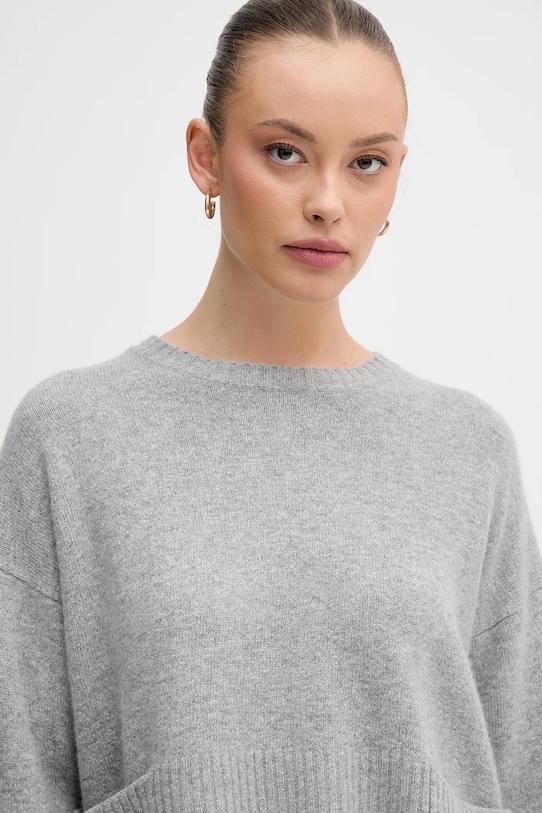 Свитер с добавлением шерсти United Colors of Benetton серый 126WD10E4