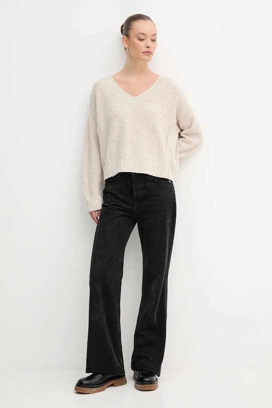 Свитер с добавлением шерсти United Colors of Benetton 126WD402Z бежевый AW25