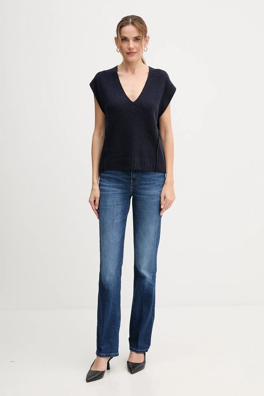 Жилет с добавлением шерсти United Colors of Benetton 126WD4033 тёмно-синий AW25