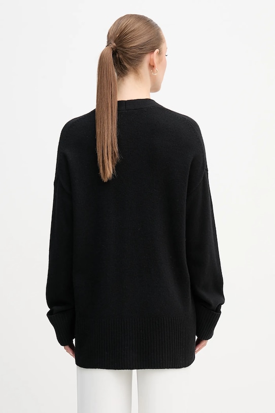 Îmbrăcăminte United Colors of Benetton cardigan din amestec de lână 126WD604Z negru