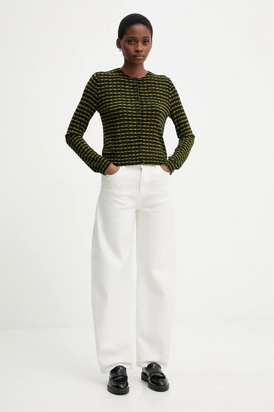United Colors of Benetton kardigan 12F3D5028 zielony AW25