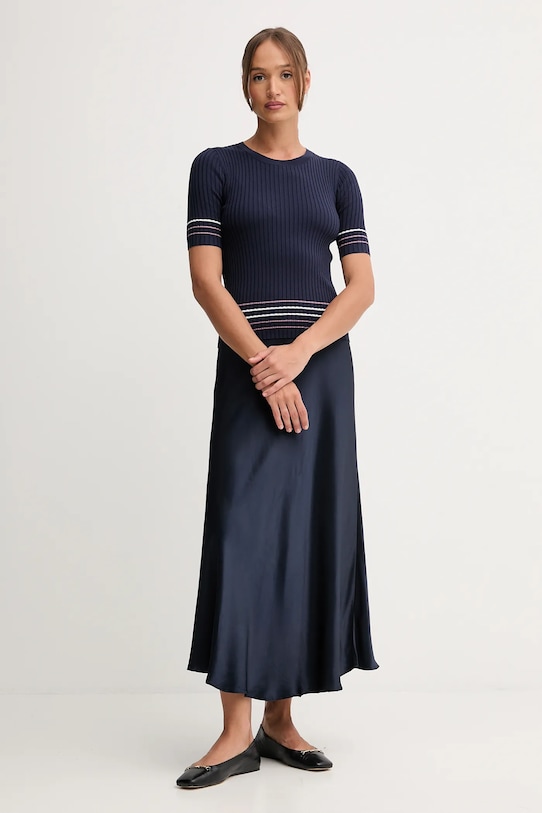 United Colors of Benetton pulover 1E3RE10EK bleumarin AW25