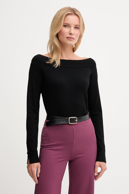 United Colors of Benetton sweter pozostałe czarny 1W2AD10E0