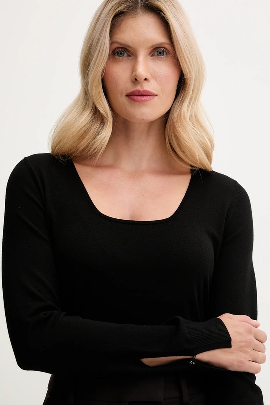 United Colors of Benetton sweter czarny 1W2AD10E5