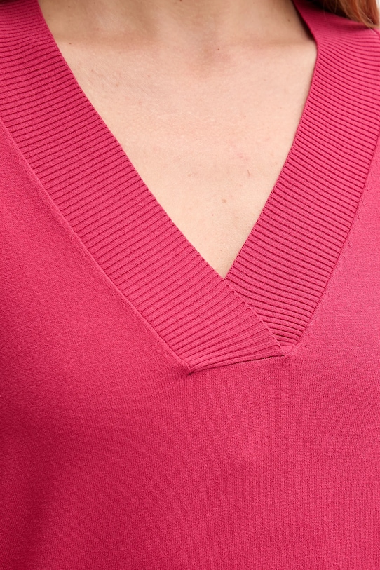 Sveter United Colors of Benetton 1W2AD4034 ružová