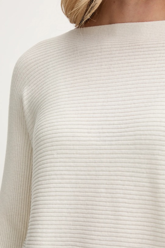 United Colors of Benetton sweter z dodatkiem wełny 1Y6SD10CH beżowy
