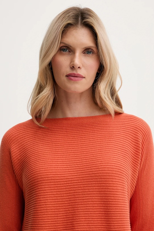 United Colors of Benetton sweter z dodatkiem wełny pomarańczowy 1Y6SD10CH