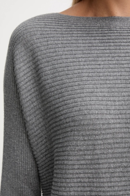 United Colors of Benetton sweter z dodatkiem wełny 1Y6SD10CH szary