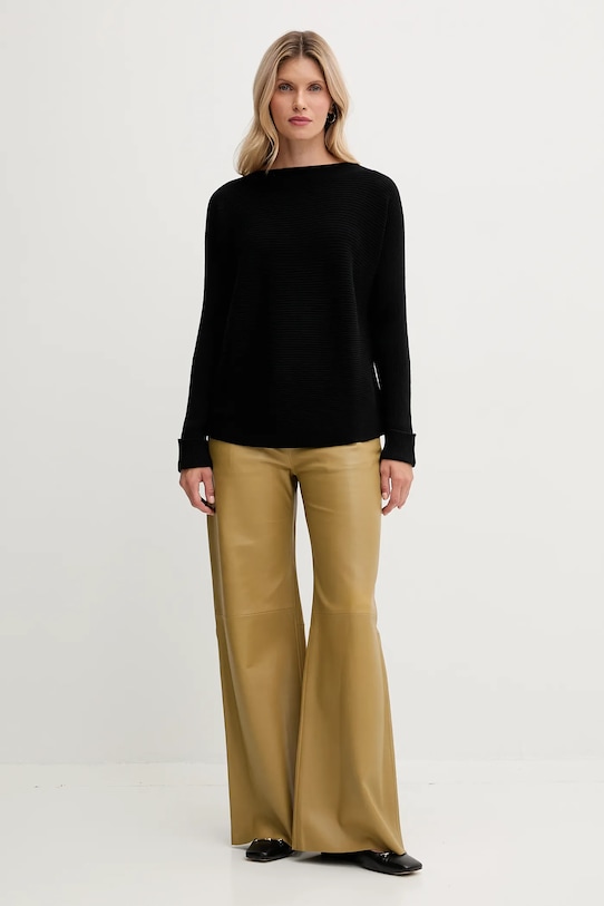 United Colors of Benetton maglione con lana 1Y6SD10CH nero AW25